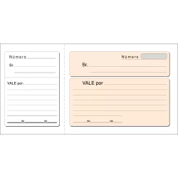 TALONARIO VALES APAISADO 207X109MM 100H LOAN T-14