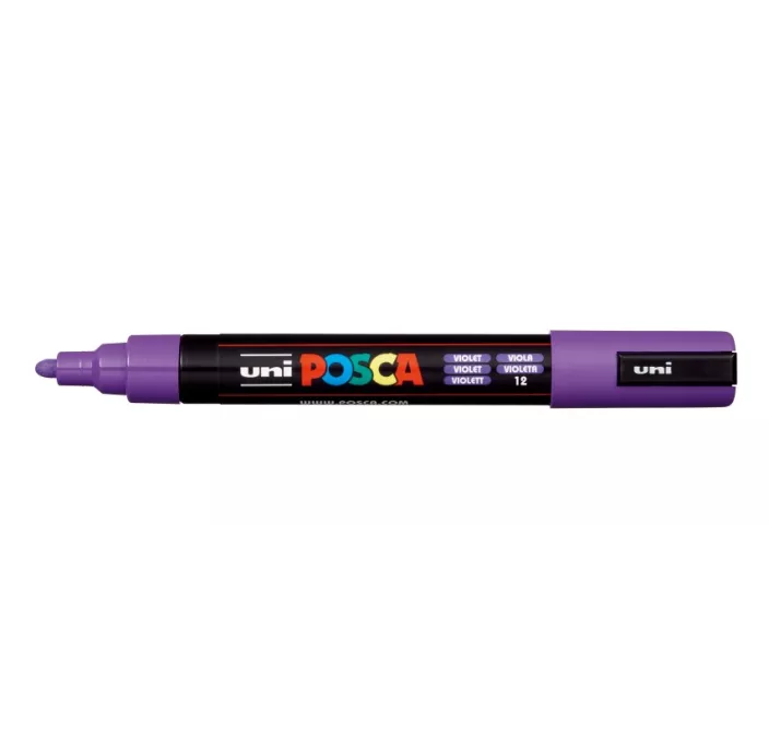 ROTULADOR 2,5MM VIOLETA "12" PC-5M POSCA UNI 916186