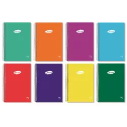 CUADERNO ESPIRAL 4º 4X4 80H 60GRS TAPA COLOR PACSA 16428
