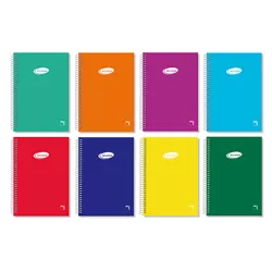 CUADERNO ESPIRAL Fº 4X4 80H 60GRS TAPA COLOR SERIE PACSA 16418