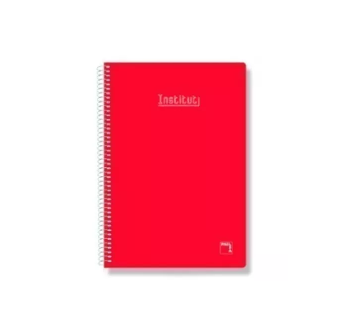 CUADERNO Fº MILIMETRADO 80H 60G TAPA DURA ROJA PACSA 16720