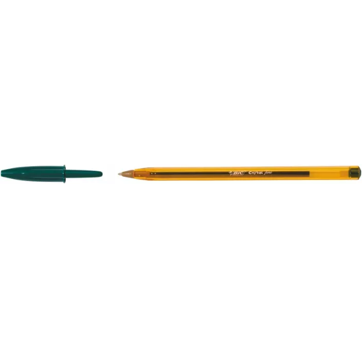BOLIGRAFO PUNTA 0,8MM VERDE CRISTAL ORIGINAL FINE BIC