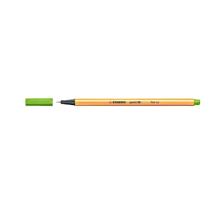 ROTULADOR 04 PUNTA FIBRA VERDE HOJA POINT 88 STABILO 88/43