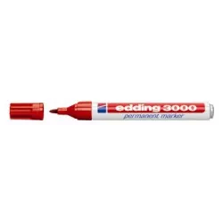 ROTULADOR PERMANENTE ROJO EDDING 3000-02
