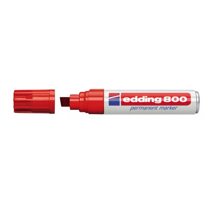 ROTULADOR PERMANENTE BISELADA RECARG ROJO 800 EDDING 800-02