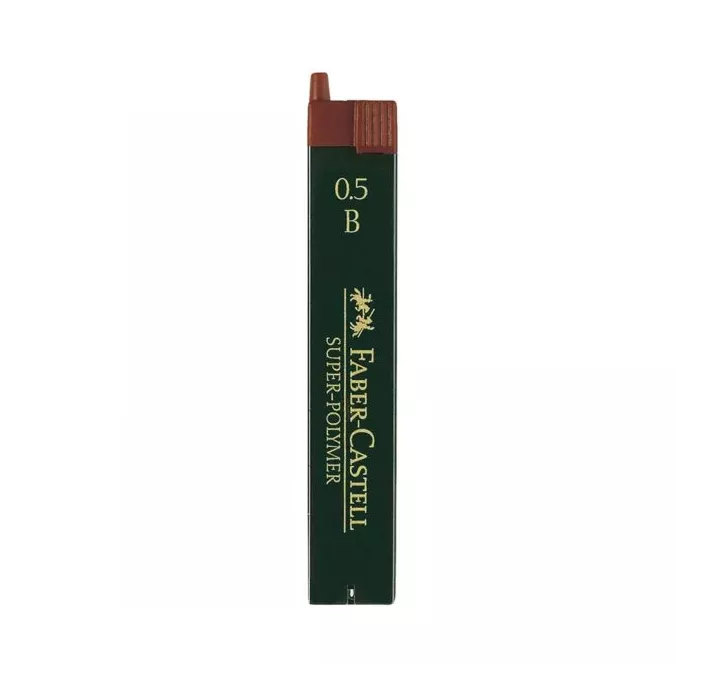 MINAS 05 B TUBO 12UDS SUPER-POLYMER FABER CASTELL 120501
