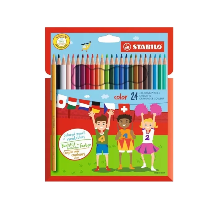 PINTURA MADERA 24 COLORES STABILO 1924/77-11