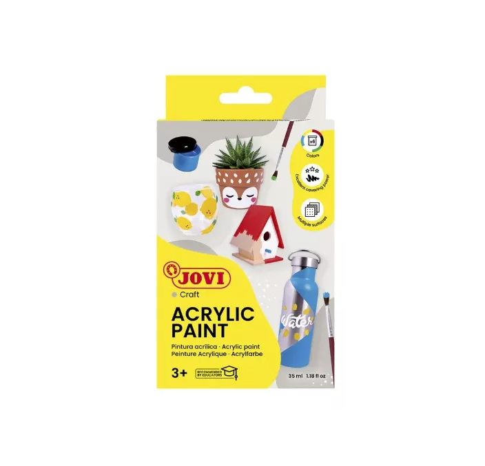 PINTURA ACRILICA 35ML SURTIDO C.6 JOVI 670 008761