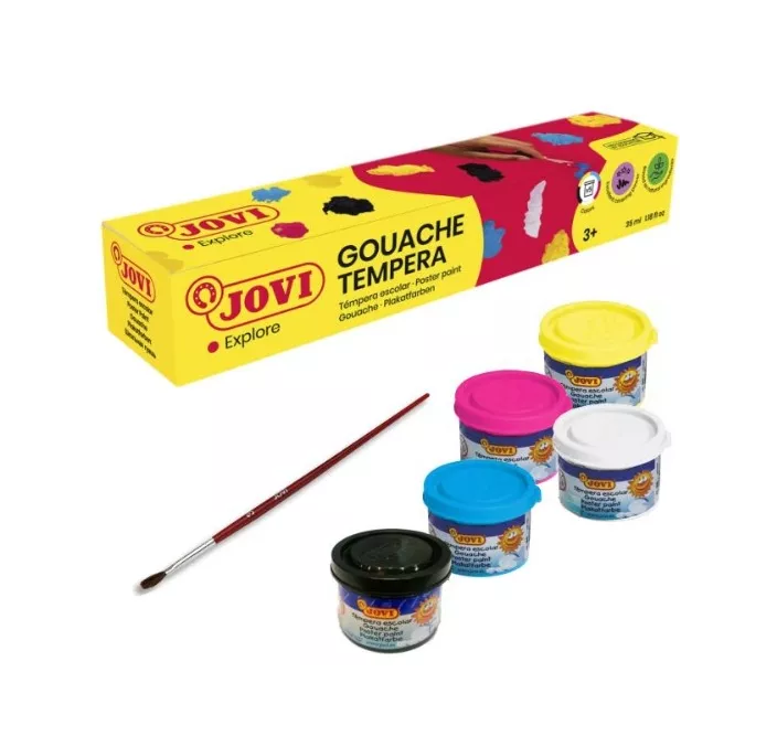 TEMPERA ESCOLAR 35ML SURTIDO C.5 JOVI 505 000628