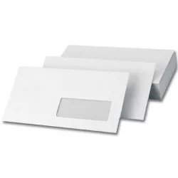 SOBRE BLANCO 115X225 AMERICANO 90GRS C.500 VENTANA DERECHA AUTOC SAM 247726