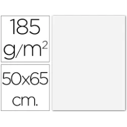 CARTULINA 50X65CMS 25H 185GRS BLANCO GUARRO 200040218