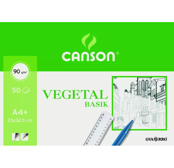 PAPEL VEGETAL BLOC 50H A4+ GUARRO 200400714