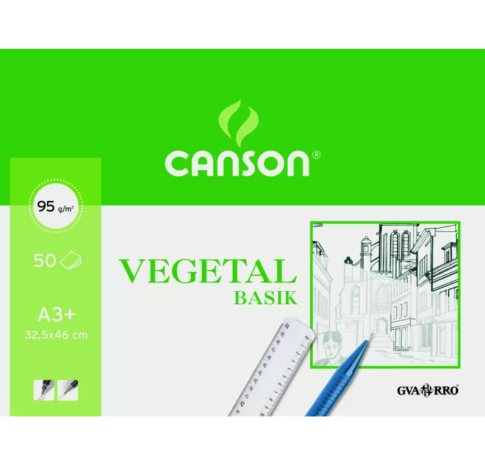 PAPEL VEGETAL BLOC 50H A3+ GUARRO 200400713