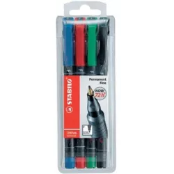 ROTULADOR PERMANENTE 07 OHPEN 4 COLOR STABIL 842/4