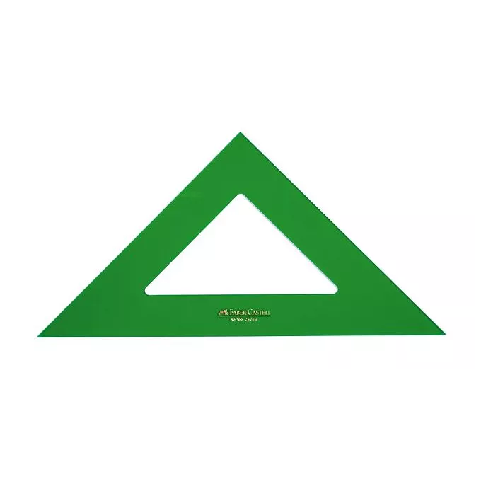 ESCUADRA 25CMS VERDE FABER CAST 566-25
