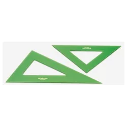 ESCUADRA 28CMS VERDE FABER CASTELL 566-28