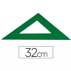 ESCUADRA 32CMS VERDE FABER CASTELL 566-32
