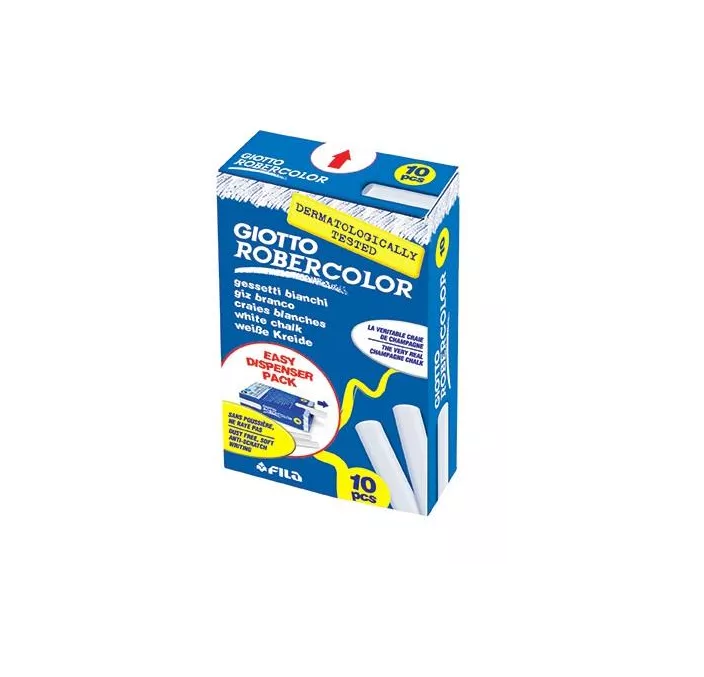 TIZA BLANCA CILINDRICA C.10 ROBERCOLOR FILA-GIOTTO F538700