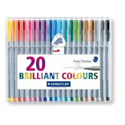ROLLER FINELINER 334 ESTUCHE 20 COLORES STAEDTLER 334 SB20