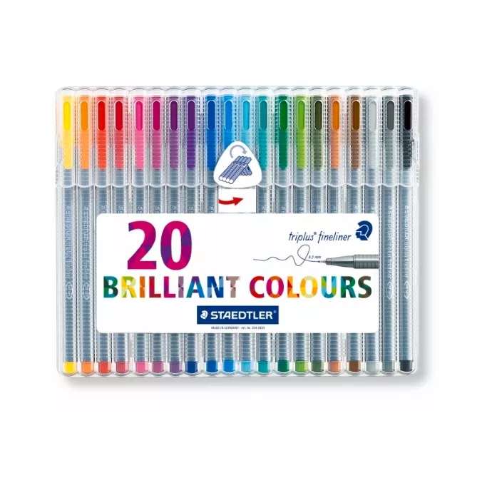 ROLLER FINELINER 334 ESTUCHE 20 COLORES STAEDTLER 334 SB20