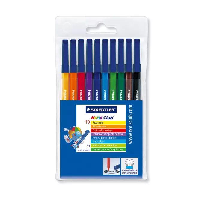 ROTULADOR FIBRA NORIS CLUB 326 10 COLORES STAEDTLER 326 WP10