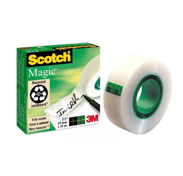 CINTA ADHESIVA INVISIBLE 19MMX33M 810 MAGIC CJ.INDIVIDUAL SCOTCH 810/1933 3