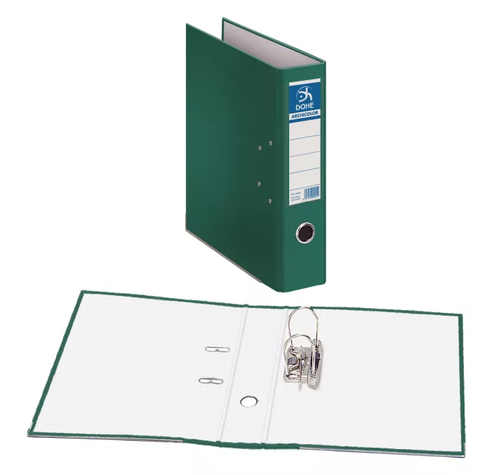 ARCHIVADOR PALANCA Fº 70MM VERDE ARCHICOLOR DOHE 09403