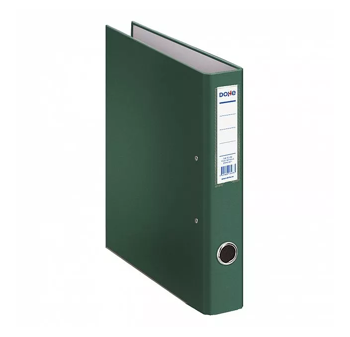 CARPETA 2 ANILLAS Fº 40MM CARTON FO. OFICO. VERDE DOHE 09430