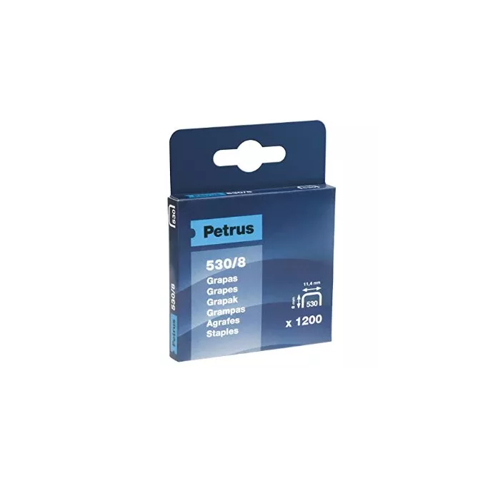 GRAPA 530/8MM GALVANIZADA C.1200 PETRUS 77514