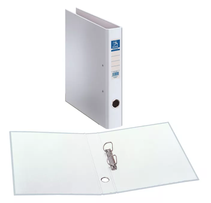 CARPETA 2 ANILLAS Fº 40MM CARTON FO. OFI. BLAN. DOHE 09434