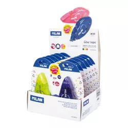 PEGAMENTO CINTA 8.4MMX12MTS BLISTER MILAN 44GT12