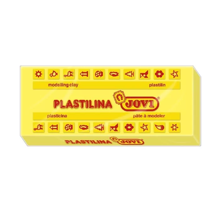 PLASTILINA 150 GRS AMARILLO CLARO JOVI 71/02