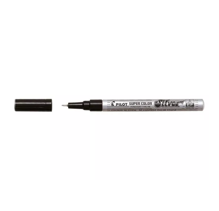 ROTULADOR PERMANENTE 1MM EXTRA FINO PLATA SILVER SC-S-EF PILOT 087950