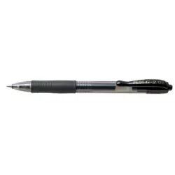 BOLIGRAFO 07 NEGRO RETRACTIL GEL G-2 PILOT BL-G2-7 163166