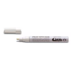 ROTULADOR PERMANENTE 2MM MEDIUM BLANCO WHITE PILOT SC-W-M