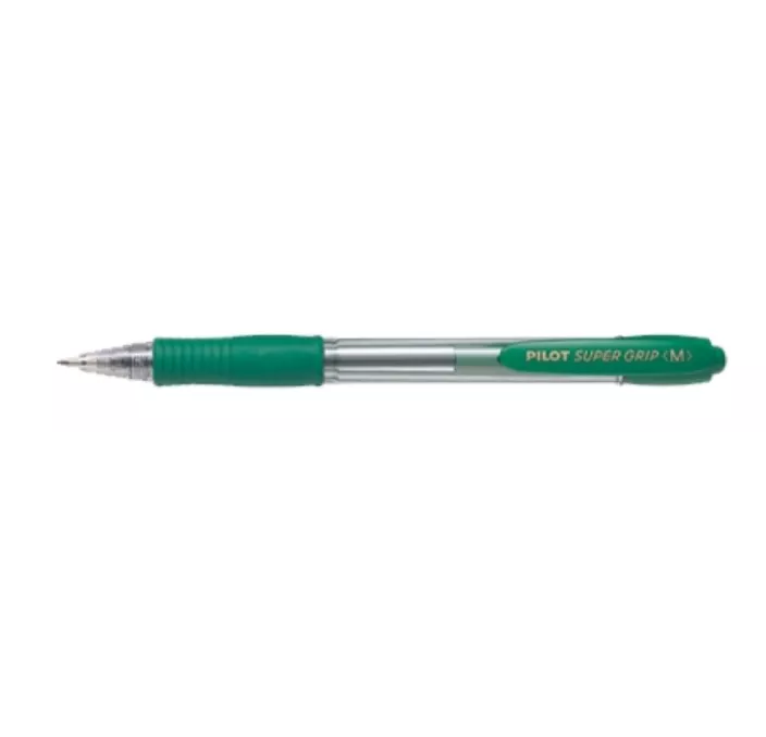 BOLIGRAFO RETRACTIL VERDE SUPER GRIP PILOT BP-GP 160936