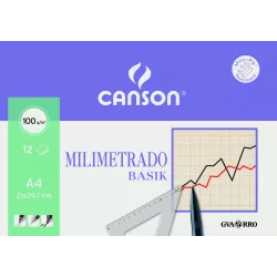 PAPEL MILIMETRADO BASIK A4 100GRS 12H GUARRO 200406323