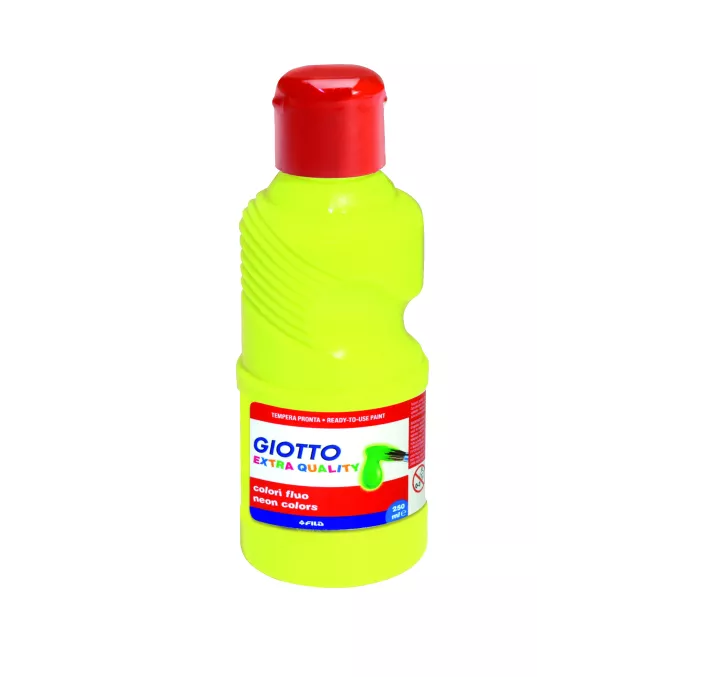 TEMPERA LIQUIDA 250ML AMARILLA FLUORESCENTE GIOTTO-FILA 531101