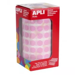 GOMET ROLLO CIRCULO PEQUEÑO 10,5MM ROSA APLI 11479