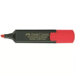 MARCADOR FLUORESCENTE ROJO TEXTLINER FABER 154821 548218