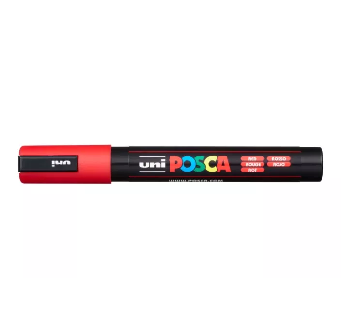 ROTULADOR 2,5MM ROJO "15" PC-5M POSCA UNI 916131