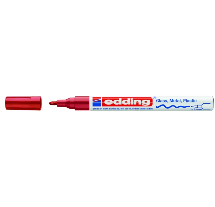 ROTULADOR PERMANENTE 751 1-2MM ROJO 751 EDDING 751-02