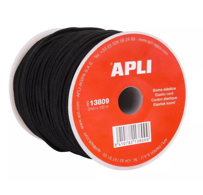BOBINA DE GOMA ELÁSTICA 2MM X 100M APLI 13809