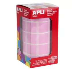 GOMET ROLLO CUADRADO GRANDE 20MM ROSA APLI 11499
