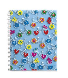 Cuaderno a7 5x5 120h microperforado pp bicicletas agatha miquelrius 47739