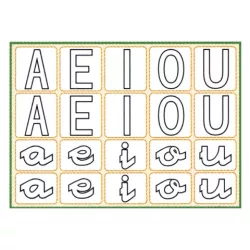 GOMET BOLSA FIGURAS LETRAS VOCALES 12H APLI 11679