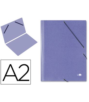 Carpeta planos a2 con goma azul q-connect 27155 - 27155