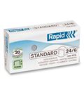 Grapas 24/6 galvanizadas standard caja 1000uds rapid 2485560