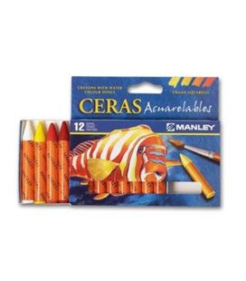 Pintura de cera blanda acuarelable manley c.12 alpino mnq00412 - MNQ00412