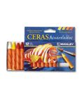 Pintura de cera blanda acuarelable manley c.12 alpino mnq00412 - MNQ00412